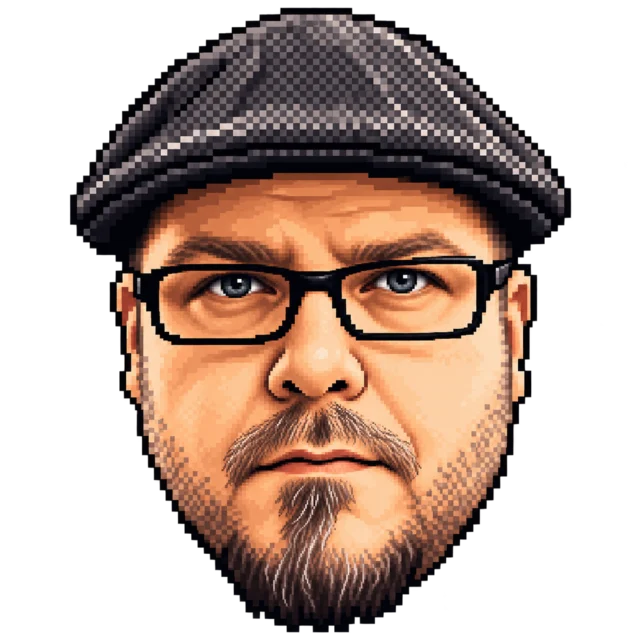 Pixel portrait of ruzz
